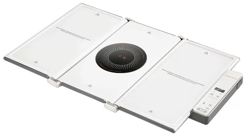Morphy Richards 2-in-1 Electric Foldable Cooktop And Food Warmer with Hot Plate