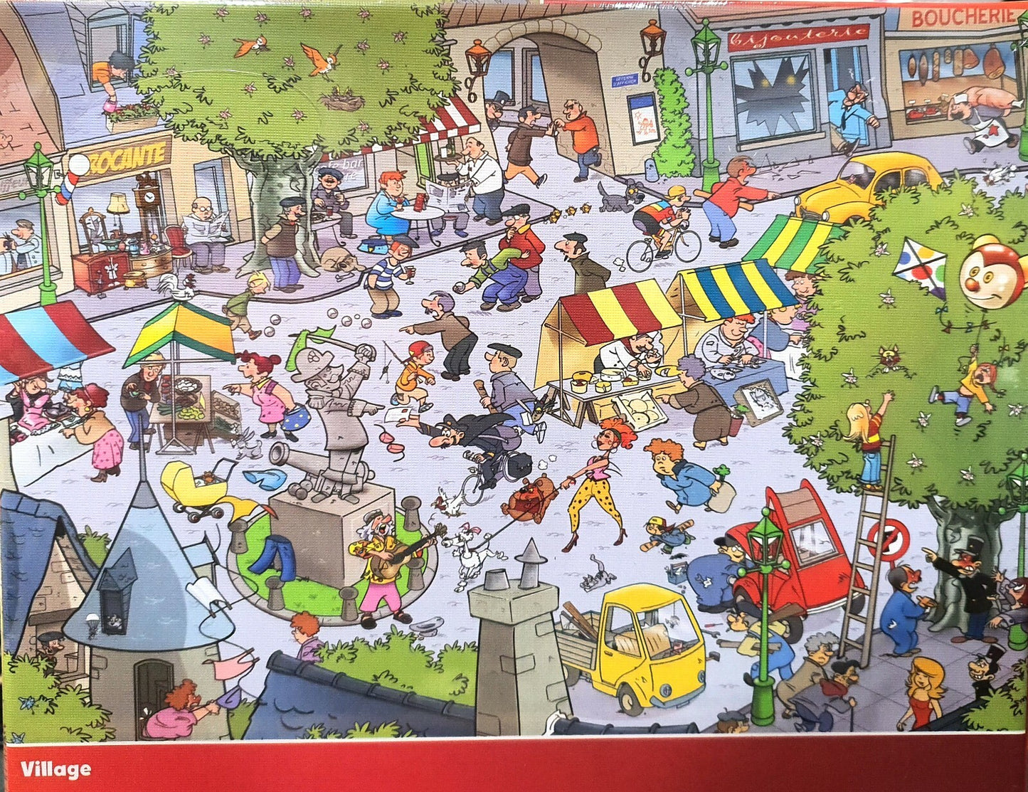 1000 Piece Jigsaw Puzzle 68cm x 48cm Wacky World Different Design Village Farm