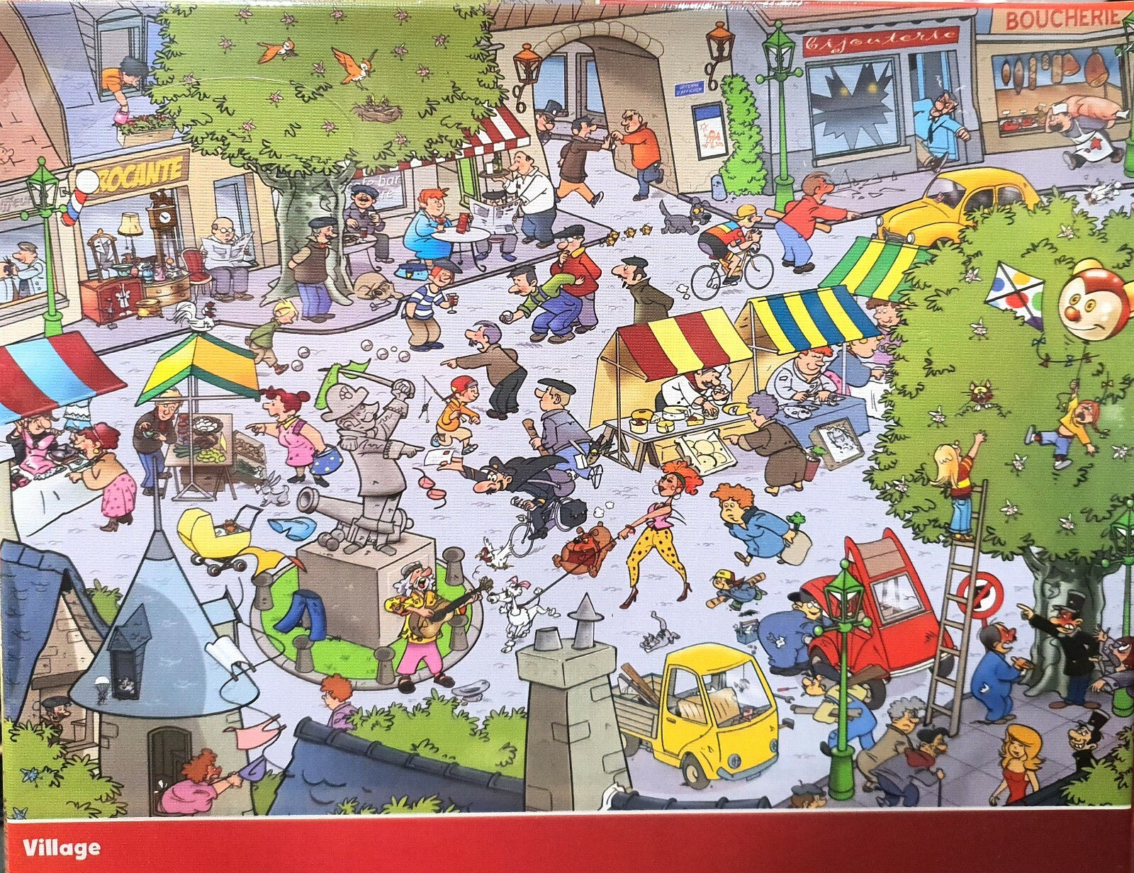 1000 Piece Jigsaw Puzzle 68cm x 48cm Wacky World Different Design Village Farm