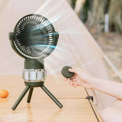 LittleDayz 3-in-1 Battery Powered Fan, LED Lantern & Power Bank Remote Control