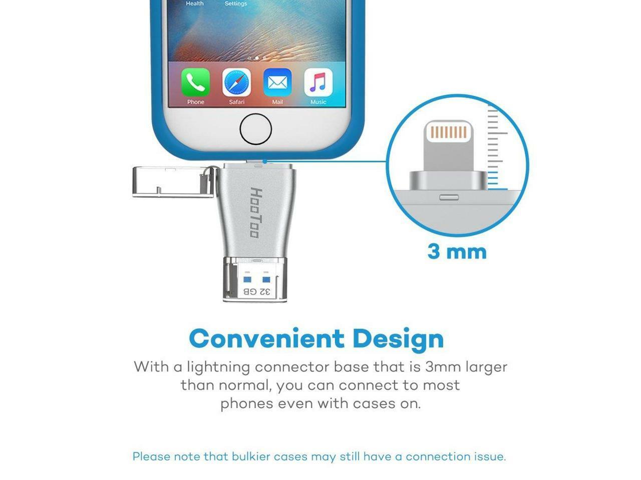 NEW iNubes MFi 32GB USB Flash Drive (Apple Connector) for iPhone iPad iPod