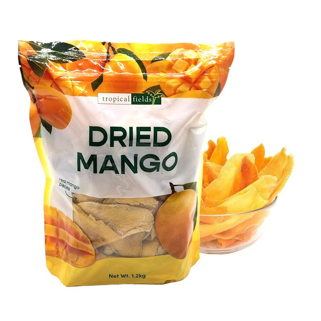 Tropical Fields Real Dried Mango Slice Vegetarian Healthy Snack Food 1.2kg