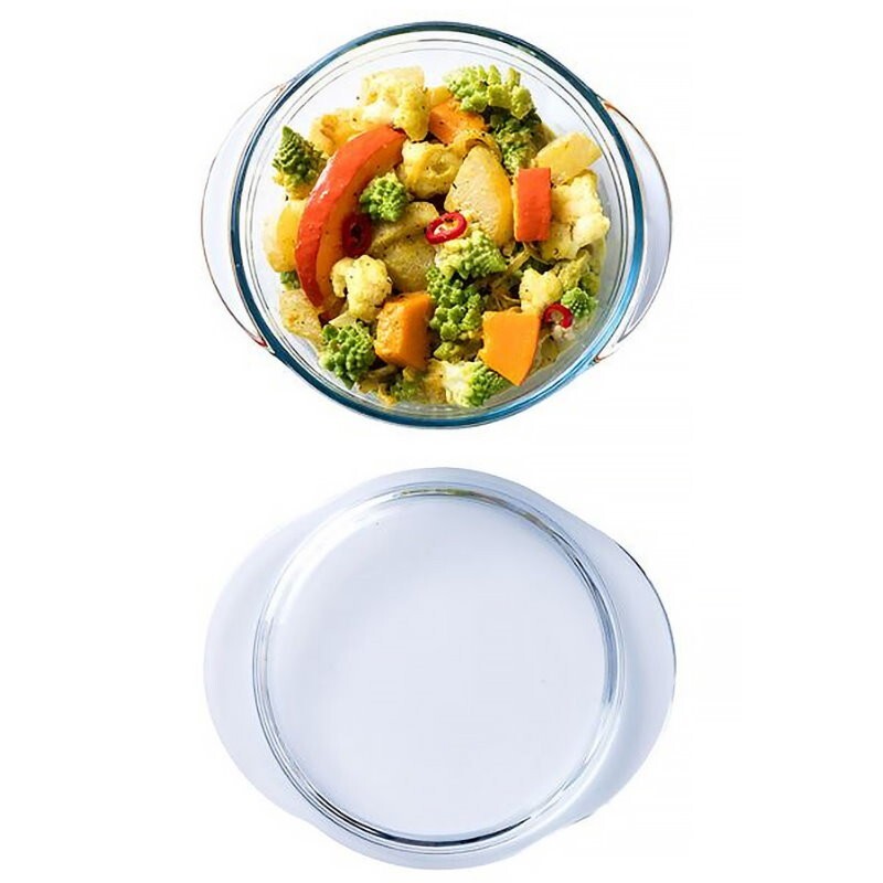 O Cuisine 4pc Glass Cookware Starter Pack Gift Set Bowl, Jug, Casserole, Roaster