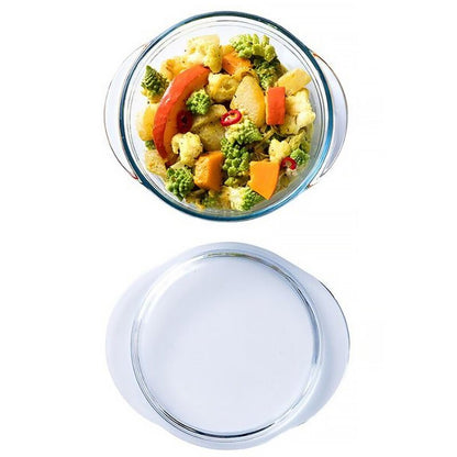 O Cuisine 4pc Glass Cookware Starter Pack Gift Set Bowl, Jug, Casserole, Roaster