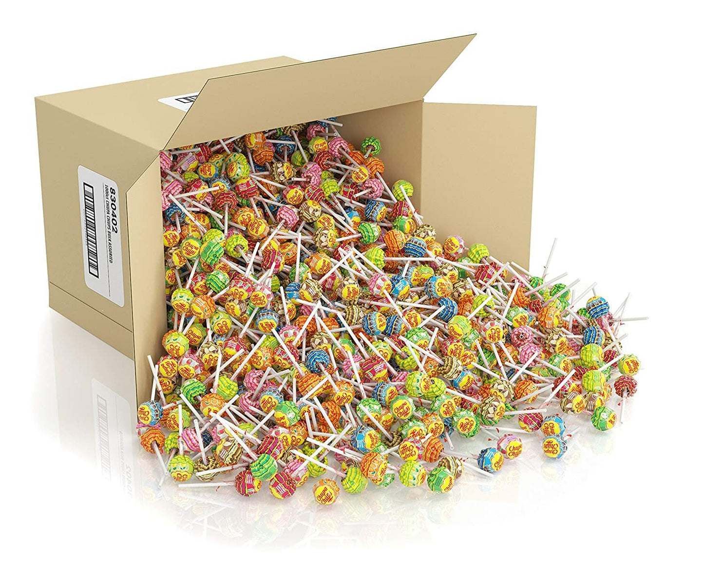 300 x Chupa Chups Lollipops Assorted Flavour Bulk Kids Lollies Candy Bag 3.9kg
