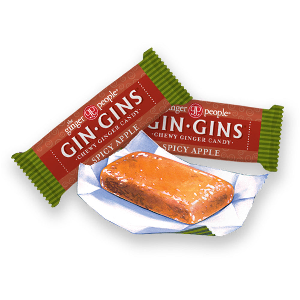 500g Ginger People Gin Gins Spicy Apple Ginger Candy Chews Vegan Gluten GMO Free