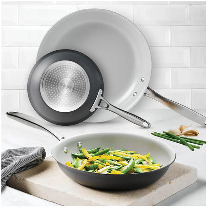 Tramontina 3pcs Frypan Set 20cm 25cm 30cm Non-Stick Aluminium Cast Handle Set