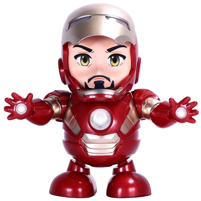 Iron Man Tony Stark Superhero Dancing Hero Action Figure Music and Light Toys