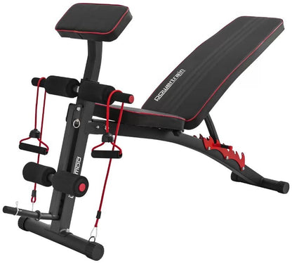 Powertrain Adjustable FID Home Gym Bench with Preacher Curl Pad Max Load 150kg