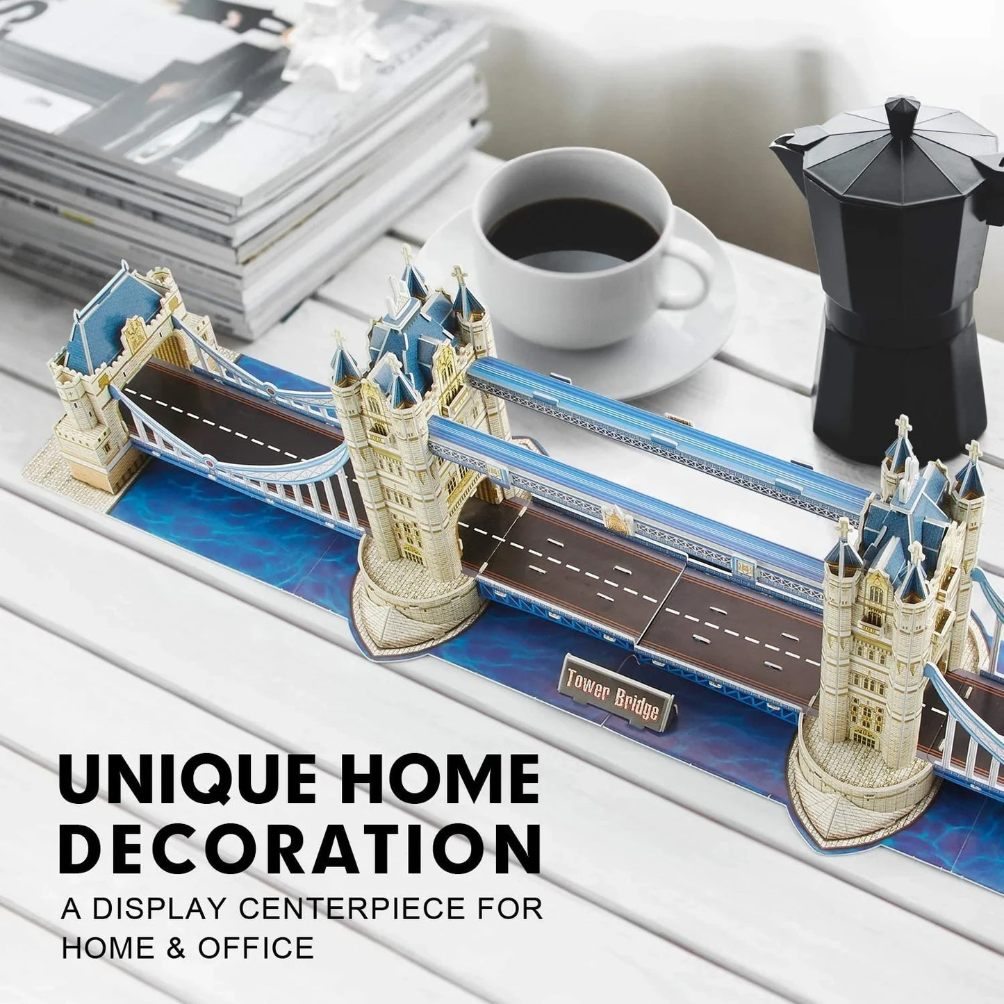 National Geographic London Tower Bridge 3D Puzzle Architectural Model With Book