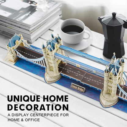 National Geographic London Tower Bridge 3D Puzzle Architectural Model With Book