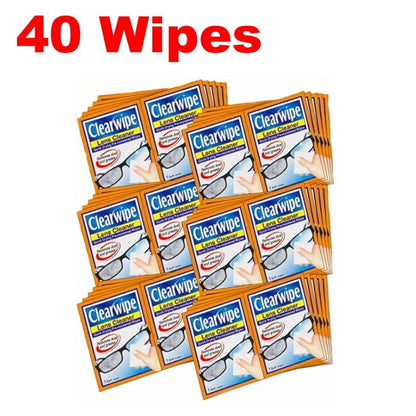 Clearwipe Lens Cleaner Wipes Streak-Free for Glasses, Screens, and Lenses