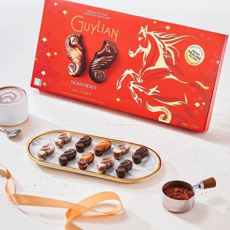 Guylian Premium Belgian Praline Hazelnuts Chocolate Seahorses Assortment 333g