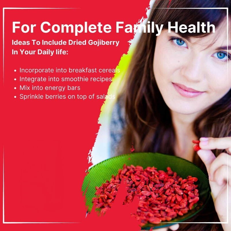 Nature's Lane Organic Dried Goji Berries 1kg - No Artificial Colours or Flavours