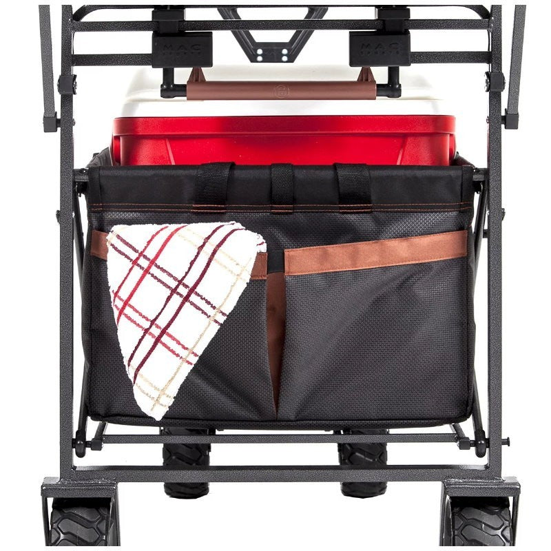 MacSports XXL Heavy Duty Collapsible Outdoor Push Pull Folding Wagon All Terrain