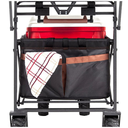 MacSports XXL Heavy Duty Collapsible Outdoor Push Pull Folding Wagon All Terrain