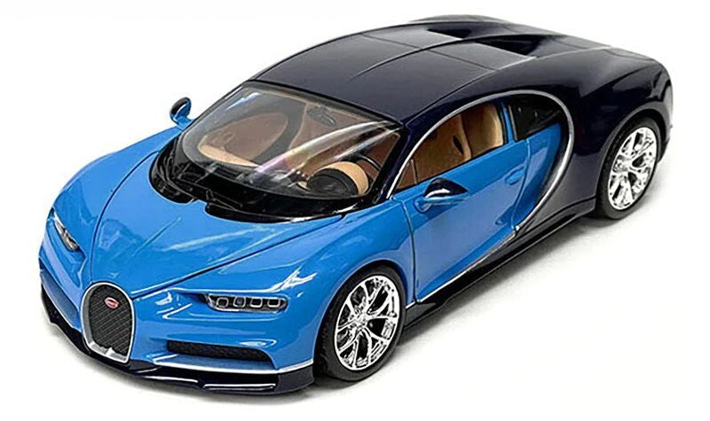 Maisto 1:18 Scale Special Edition Bugatti Chiron Die Cast Car Set Blue-Black