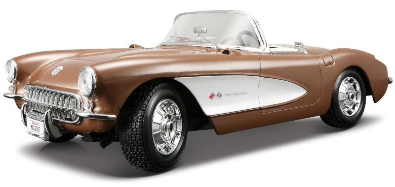 Maisto 1:18 Scale Special Edition 1957 Chevrolet Corvette Bronze Die Cast Car