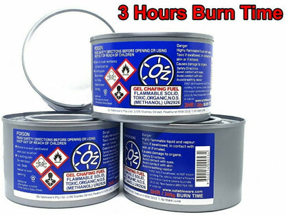 Resto Methanol Gel Food Heating Chafing Dish Fuel Warmer 3 Hour Burn -Express Po