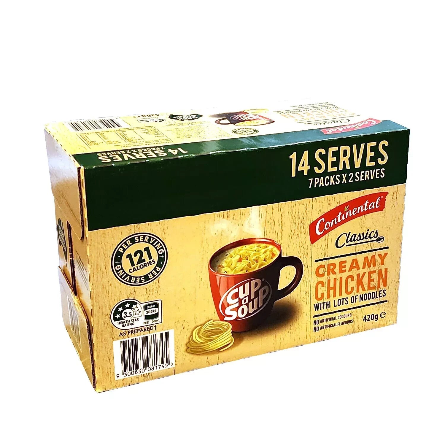 Continental Cup A Soup Classic Creamy Chicken With Lots Of Noodles 28x30g serves