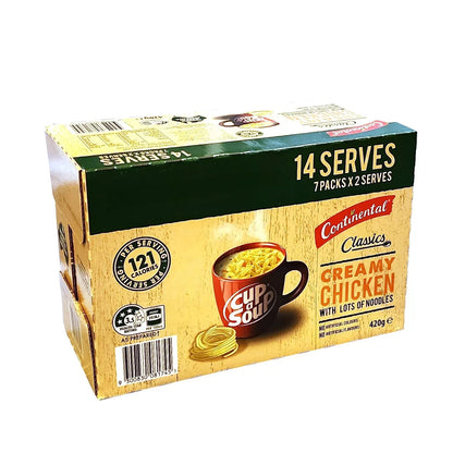Continental Cup A Soup Classic Creamy Chicken With Lots Of Noodles 28x30g serves