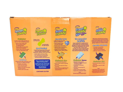 Scrub Daddy 12pcs Household Bundle Cleaning Set Sponge Scour Eraser Duster Daddy