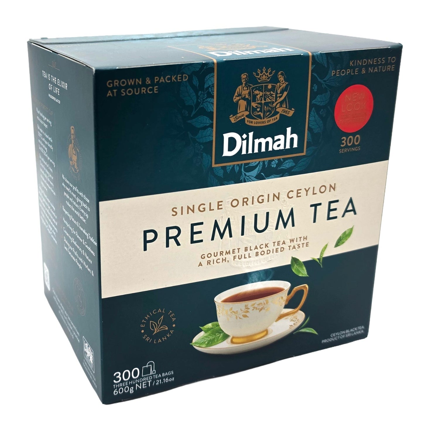 Dilmah Premium Ceylon Black Tea 300 Bags – Handpicked Single Origin Sri Lanka