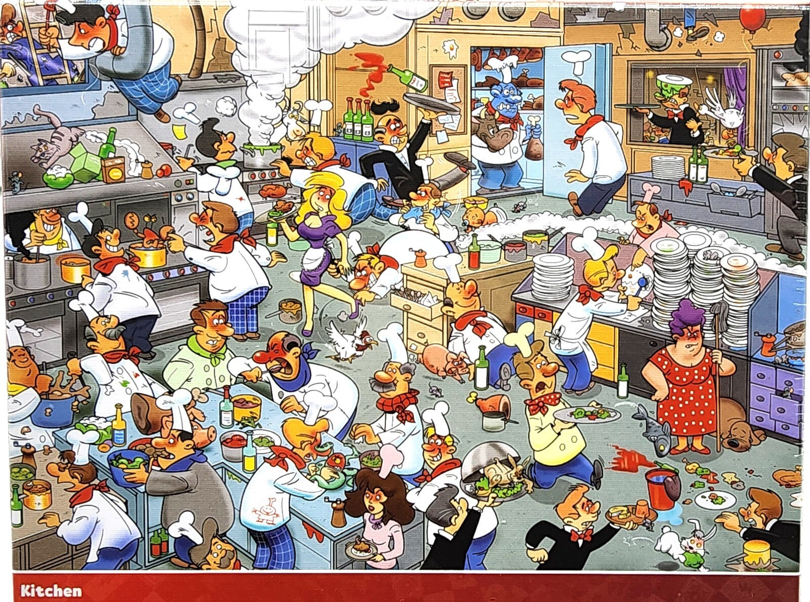 1000 Piece Jigsaw Puzzle 68cm x 48cm Wacky World Different Design Village Farm