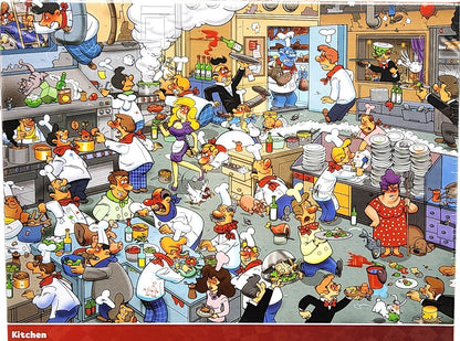 1000 Piece Jigsaw Puzzle 68cm x 48cm Wacky World Different Design Village Farm