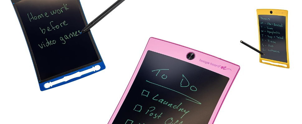 Boogie Board 8.5" Jot Reusable Writing Tablet with Protective Folio, Magnets