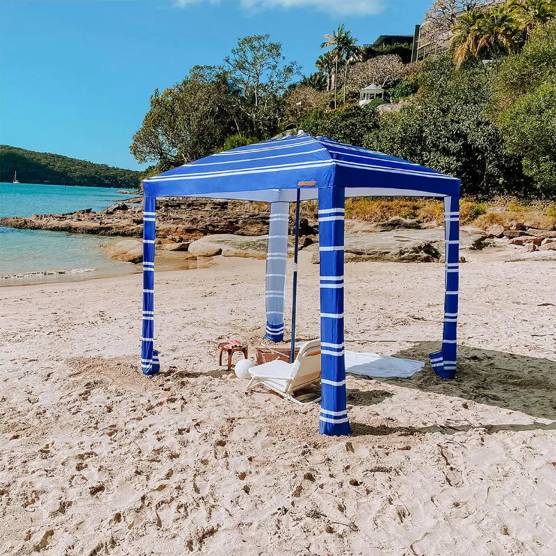 Coconut Grove Family Beach Cabana Canopy Umbrella Sun-Shade Shelter w/ Carry Bag