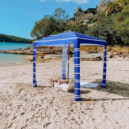 Coconut Grove Family Beach Cabana Canopy Umbrella Sun-Shade Shelter w/ Carry Bag
