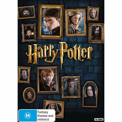 Harry Potter The Complete Collection 8 Film 16 DVD Disc Fantasy Kids Movie Box