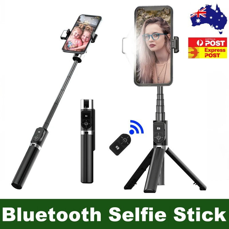 TEQ P70 Bluetooth Selfie Stick Tripod Portable Extendable Selfie Stick w/ Remote