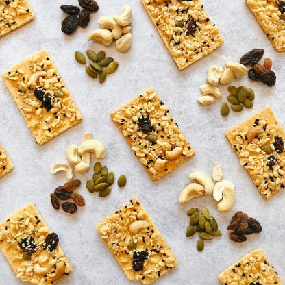 Tropical Fields 34-Pack Crispy Baked Trail Mix Crackers with Nuts and Seeds 394g