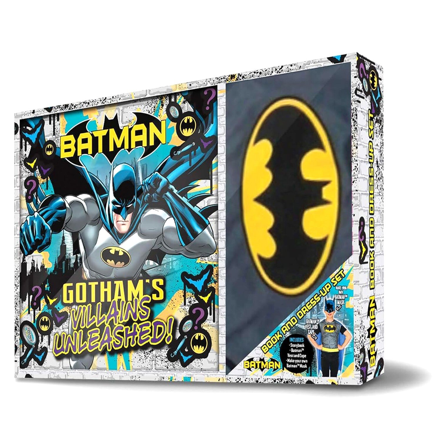 DC Batman Book And Dress-Up Set Gotham's Villains Unleashed Storybook Make Mask
