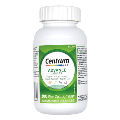 Centrum Advance For Adults Multivitamin & Minerals Dietary Supplement 200 Tablet