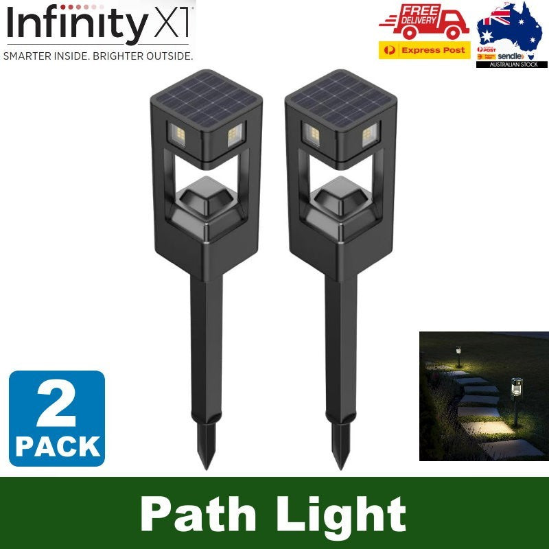 Infinity X1 2-Pack CREE SMD Pathway Motion Activated 500 Lumen Solar Path Light