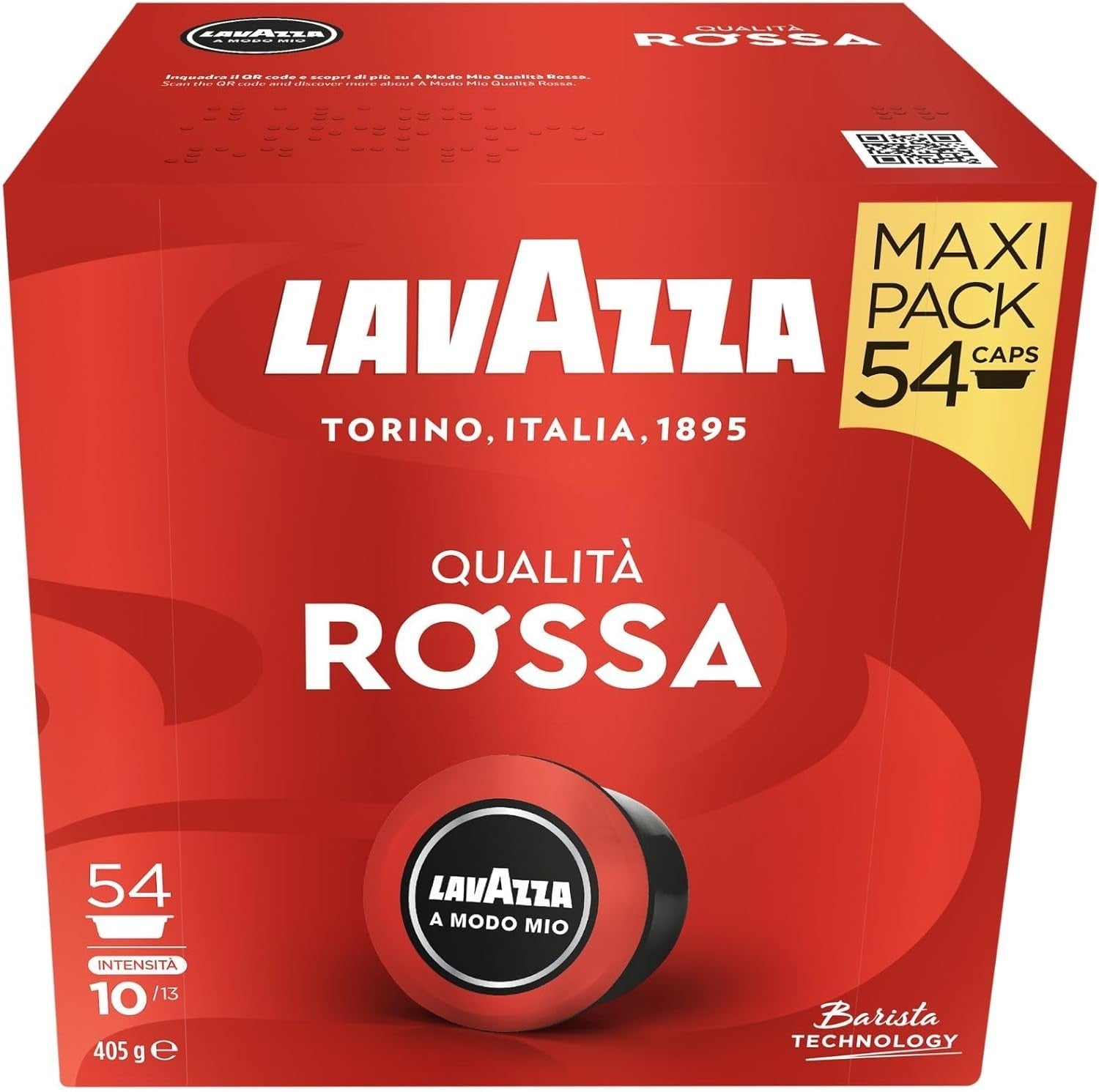 Lavazza A Modo Mio Espresso Coffee Machine Capsule Pod Rossa Passionale Intenso