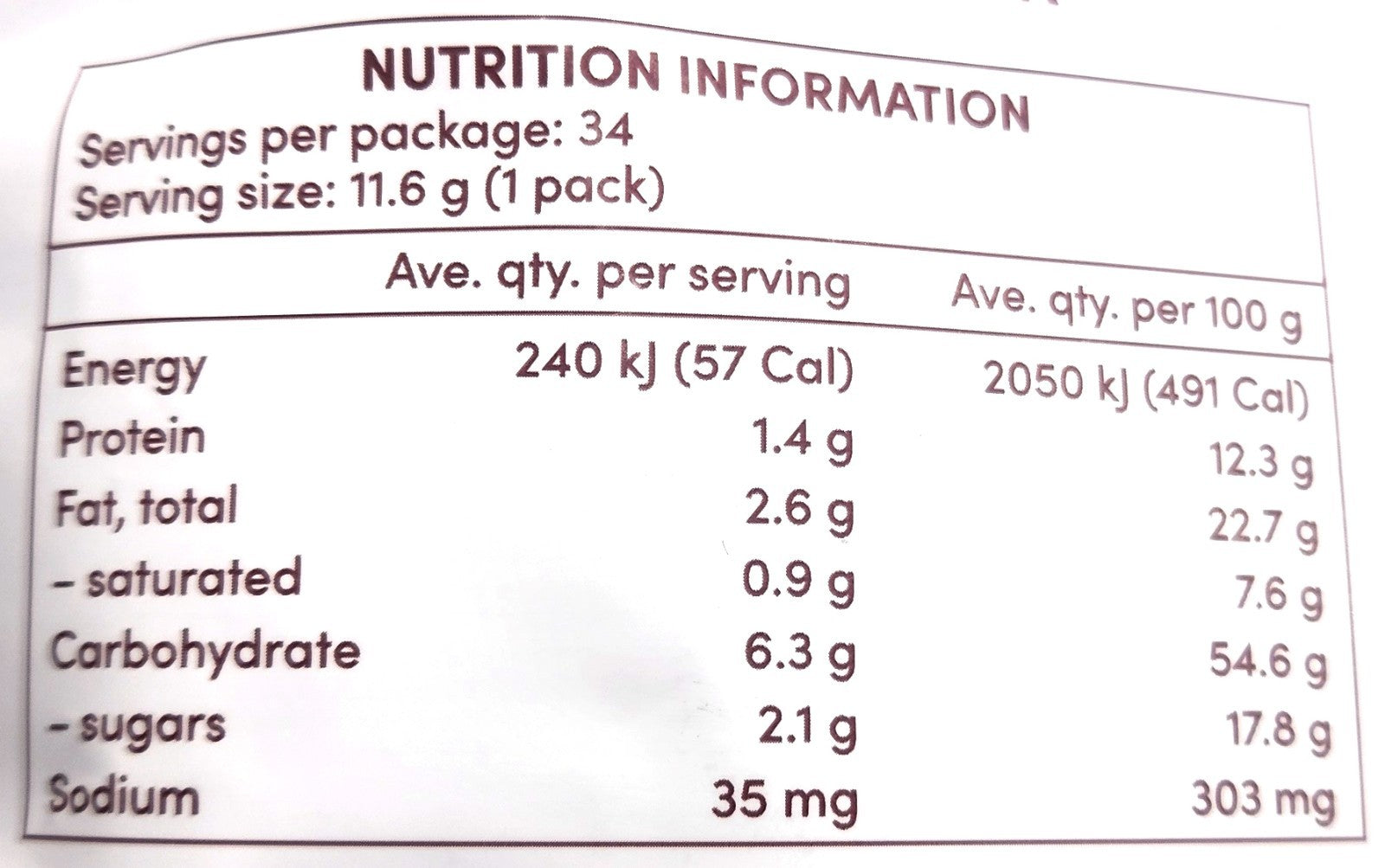 Crispy Baked Trail Mix Mung Beans Cashew Sesame Seed Raisin Crackers 68 x 11.6g