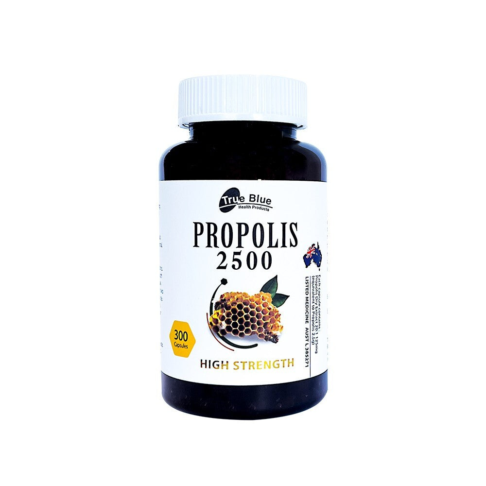 True Blue Propolis 2500mg Help To Maintain A Healthy Immune System 300 Capsules