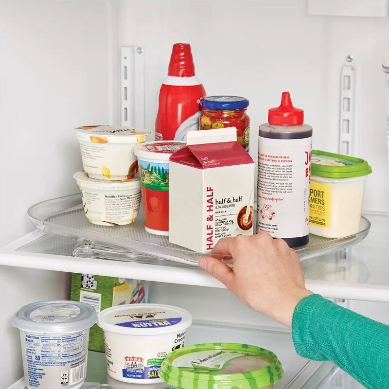 Polder 2-Pack E-Z Reach Rotating 360° Storage Tray for Fridge, Cabinet 40 x 30cm
