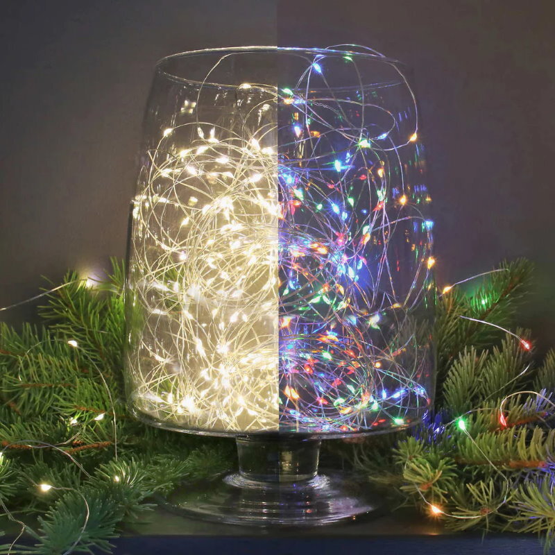 Philips 8 Functions Dual Colour Battery Operated 50 LED Micro Lights Color Chang