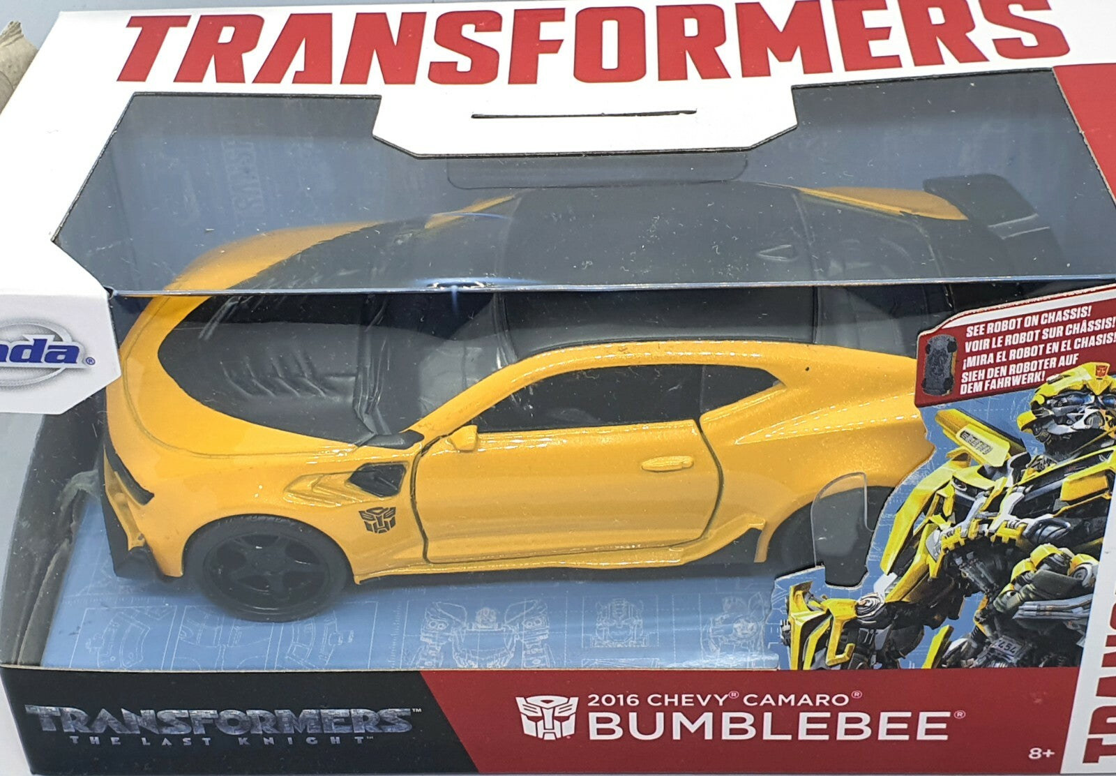 2016 Chevy Camaro Transformer The Last Knitght Bumblebee Kids Model Toy Car 1:32
