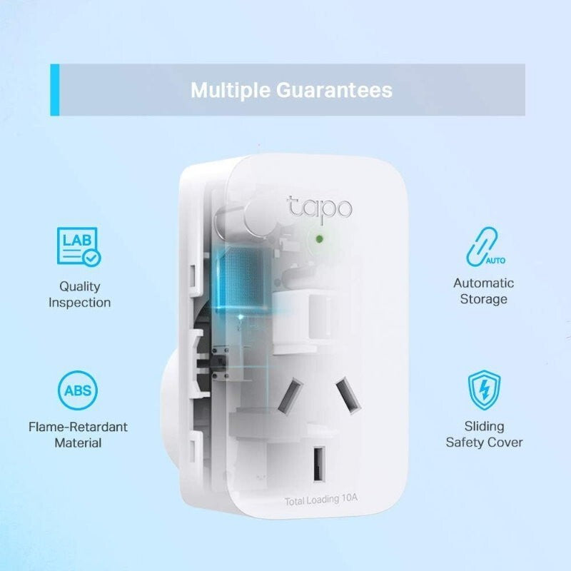 TP-Link Tapo P100 V2.20 Mini Smart Wi-Fi Socket AU Plug - Remote & Voice Control