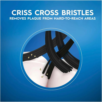 Oral-B Cross Action Deep Clean Ultrathin All In One Charcoal Toothbrush 10 Pack