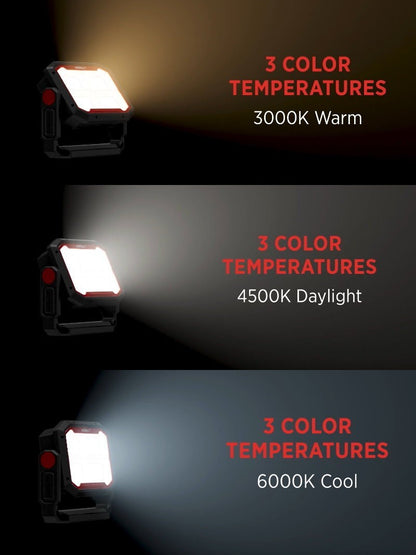 Infinity X1 3000 Lumen Solar Rechargeable Portable Floodlight Torch Work Light