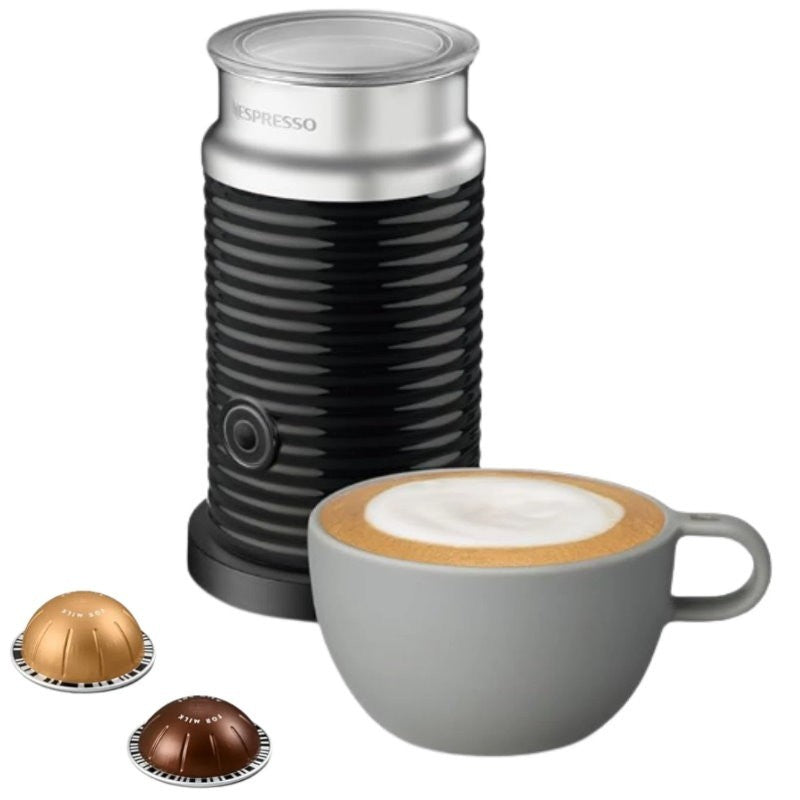 Nespresso Vertuo Pop Deluxe Coffee Machine Aeroccino3 Milk Frother by De'Longhi