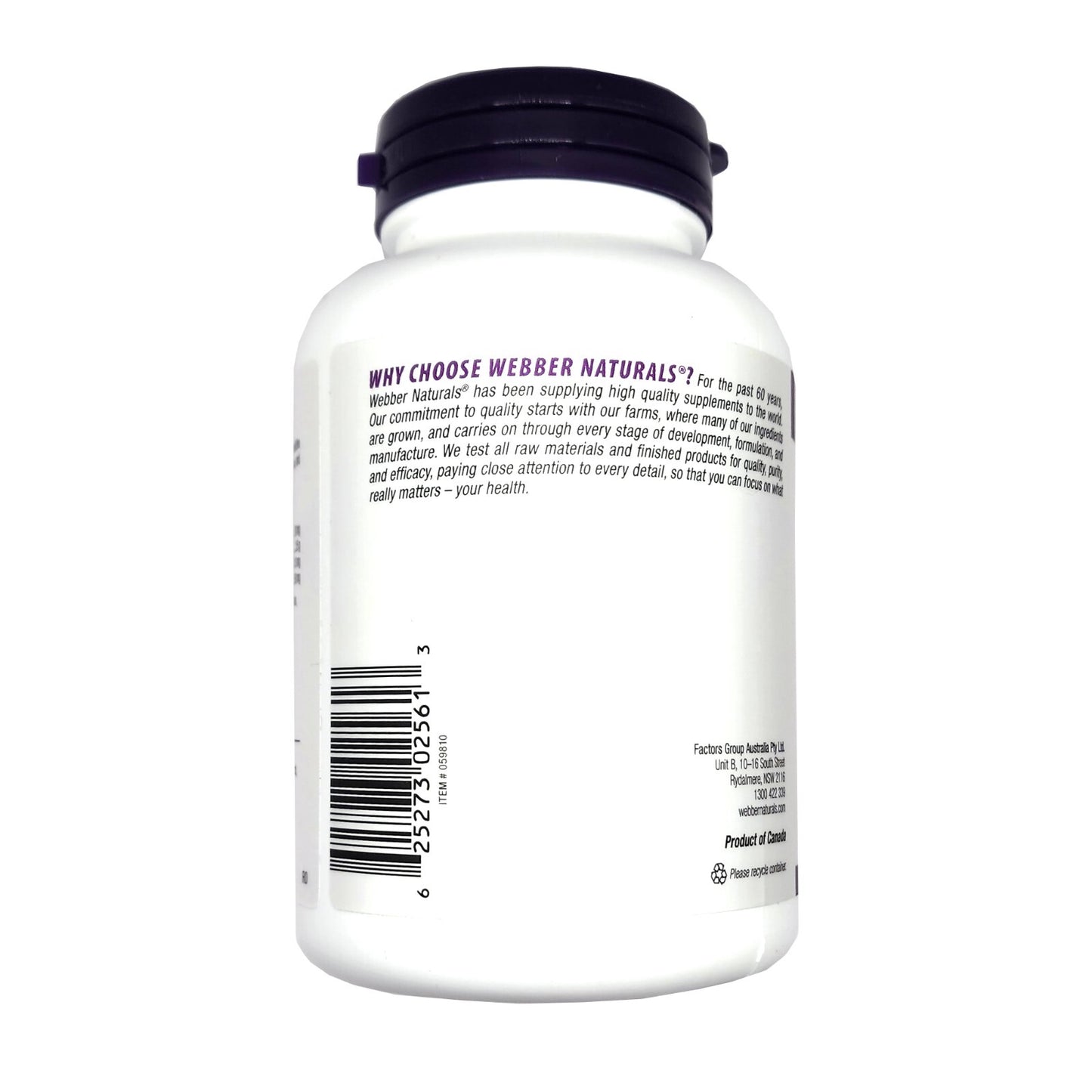 Webber Naturals Turmeric Curcumin 3050mg Supports Joints & Digestion 120caps