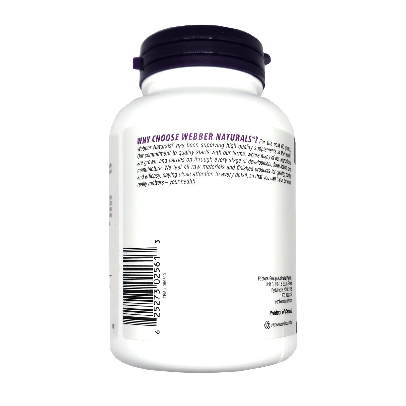 Webber Naturals Turmeric Curcumin 3050mg Supports Joints & Digestion 120caps